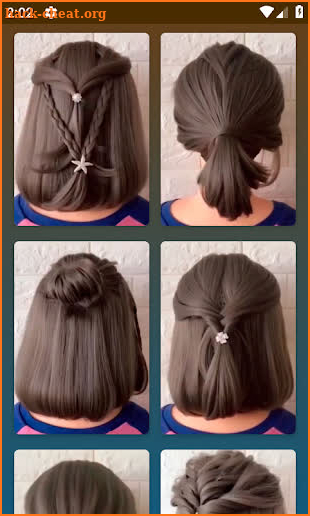 Hairstyles for short hair screenshot