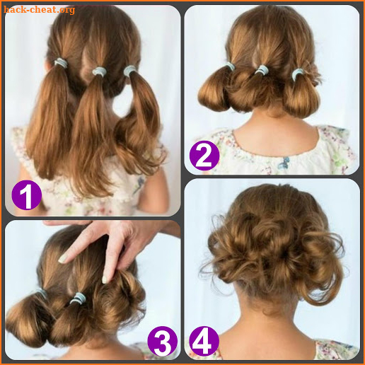 Hairstyles for short hair for children screenshot