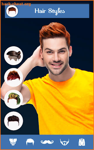 Hairy - Men Hairstyles beard & boys photo editor screenshot