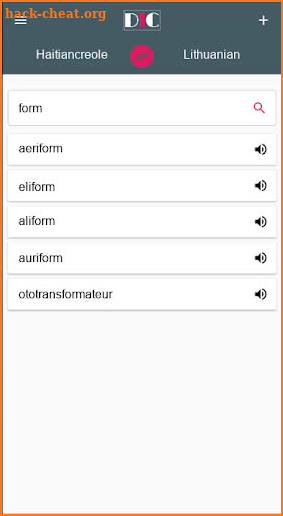 Haitiancreole - Lithuanian Dictionary (Dic1) screenshot