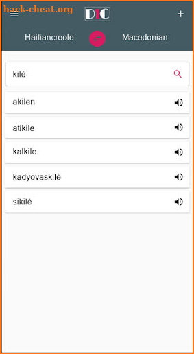 Haitiancreole - Macedonian Dictionary (Dic1) screenshot