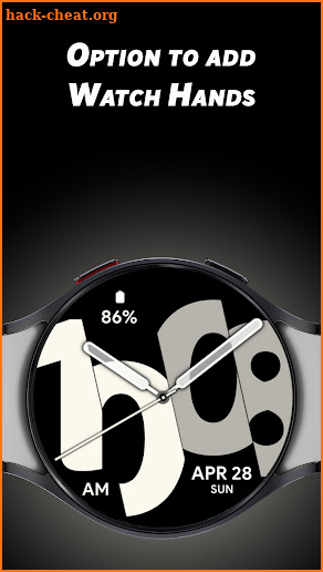 Half Numbers - Watch face screenshot