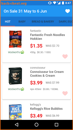 Half Price: Coles & Woolworths screenshot