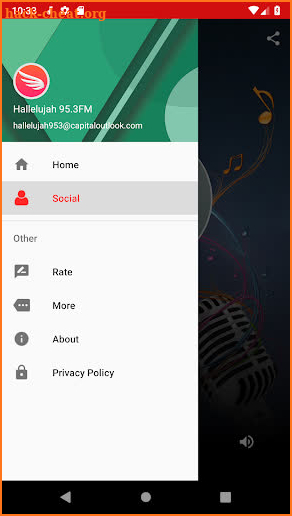Hallelujah 95.3FM screenshot