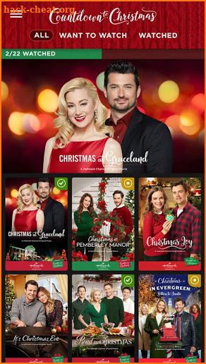 Hallmark Movie Checklist screenshot