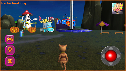 Halloween Cat Theme Park 3D screenshot