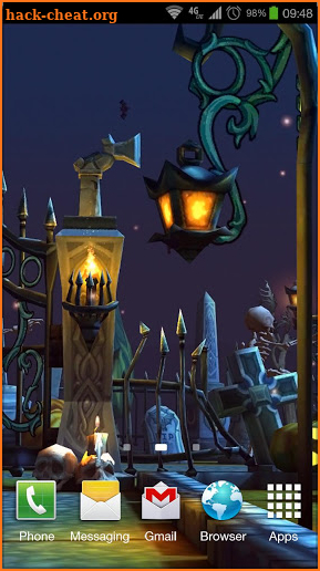 Halloween Cemetery 3D LWP screenshot