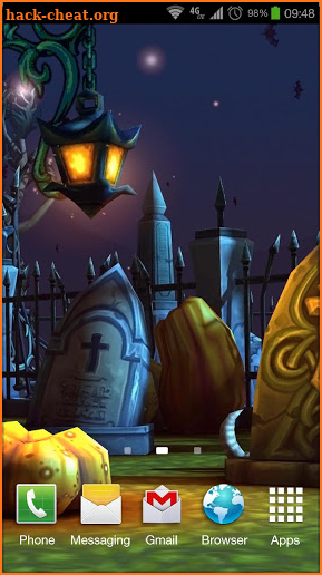 Halloween Cemetery 3D LWP screenshot