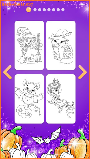 Halloween Coloring Book Glitter screenshot