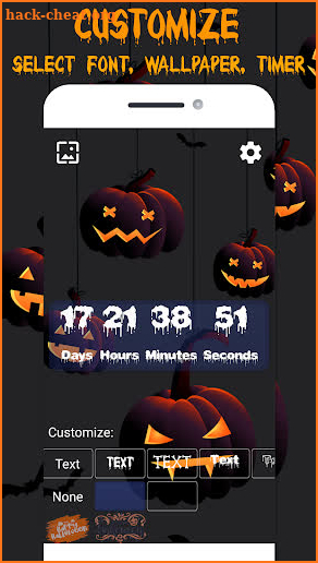 Halloween Countdown 2019 + Live wallpaper 🎃 🦇 screenshot