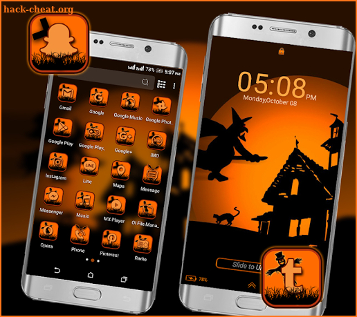 Halloween Dark Night Launcher Theme screenshot