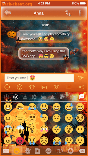 Halloween Day emoji Keyboard screenshot