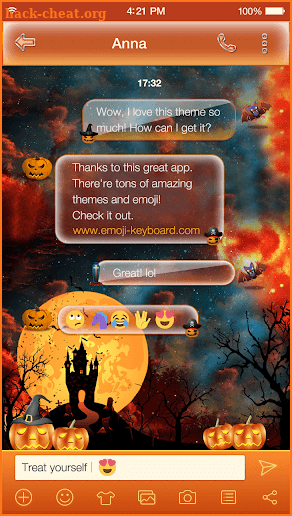 Halloween Day emoji Keyboard screenshot