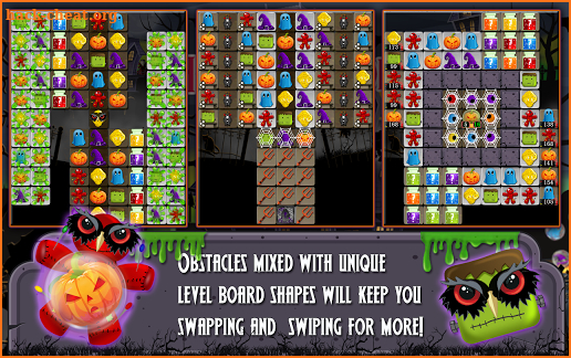 Halloween Drops 4 - Match three puzzle screenshot