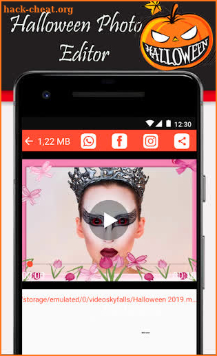Halloween Editor photo & video screenshot