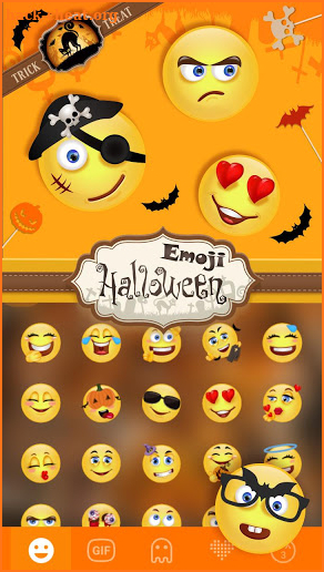 Halloween Emoji Kika Keyboard screenshot