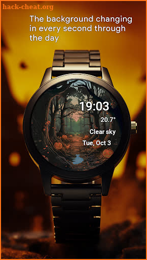 Halloween Forest Watch Face screenshot