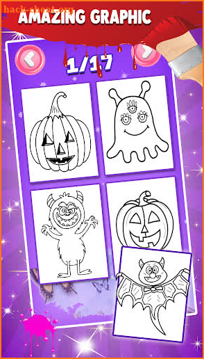 Halloween Glitter Coloring App screenshot