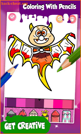 Halloween Glitter Coloring App screenshot