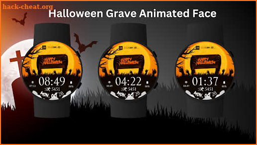 Halloween Grave Animated Face screenshot