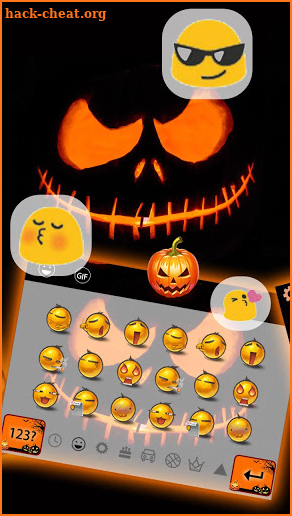 Halloween Jack Pumpkin Lights Keyboard screenshot