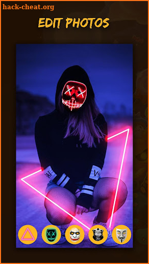 Halloween Light Mask  |  Photo Editor screenshot