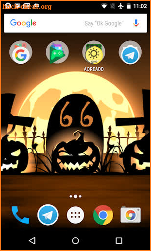 Halloween live wallpaper with countdown and sounds screenshot