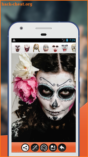 Halloween Makeup Face Photo Editor screenshot