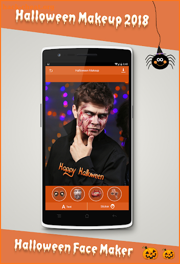 Halloween Makeup Photo Editor screenshot