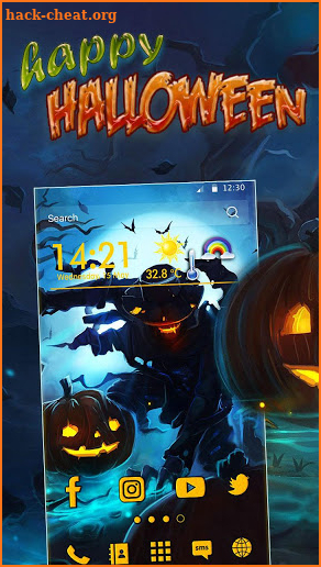 Halloween, Mask Themes, Live Wallpaper screenshot