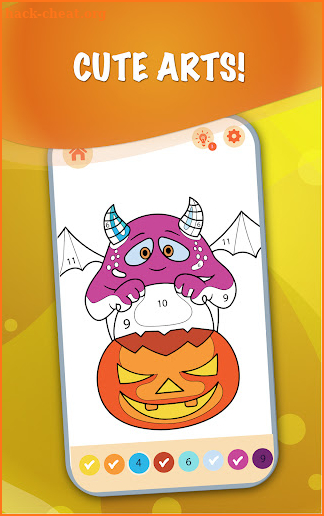 Halloween Monster Coloring Book By Numbers screenshot