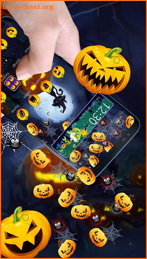 Halloween Night Gravity Theme screenshot