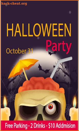 Halloween Party Invitation screenshot