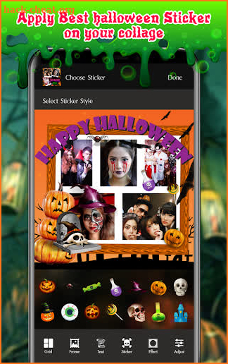 Halloween Photo Collage Maker screenshot