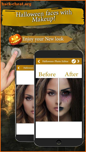 Halloween Photo Frames Editor: Scary Face Makeover screenshot