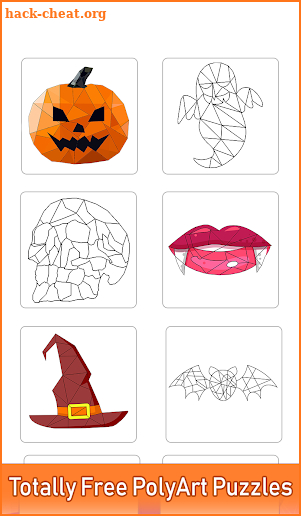 Halloween Poly Art: Color by Number, Coloring Book screenshot