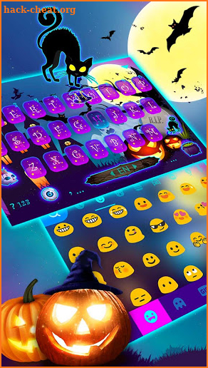 Halloween Pumpkin Keyboard Theme screenshot