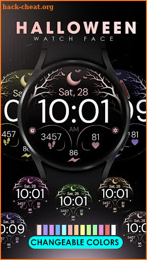 Halloween Rose Gold watch face screenshot