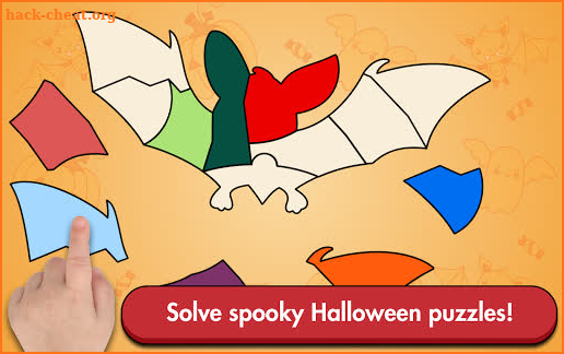 Halloween Shape Jigsaw Puzzles 🎃👻 game for kids screenshot