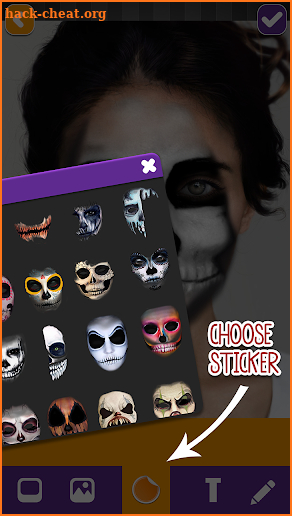 Halloween Skeleton Makeup Games For Girls screenshot