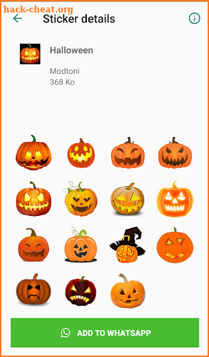 Halloween Stickers for WhatsApp - WAStickerApps screenshot