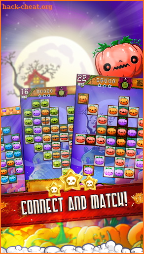 Halloween Swipe - Carved Pumpkin Match 3 Puzzle screenshot