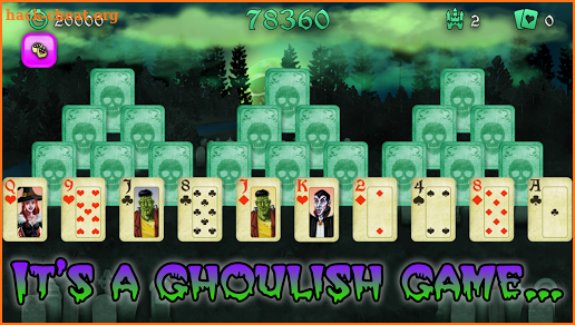 Halloween Tri-peaks Solitaire screenshot