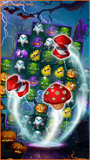 Halloween Witch - Match 3 Puzzle screenshot