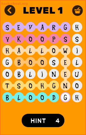 Halloween Word Search Free screenshot