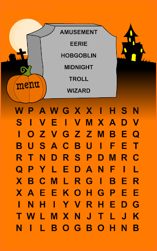 Halloween Word Search Puzzles screenshot