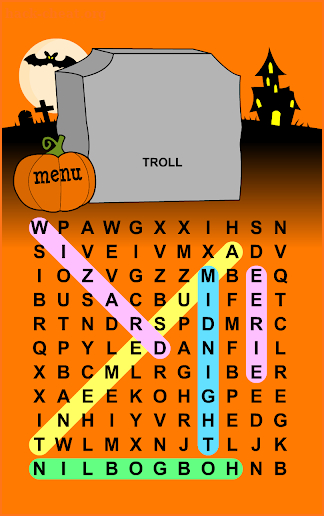 Halloween Word Search Puzzles screenshot