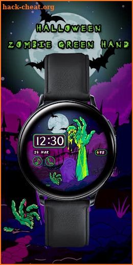 Halloween Zombie Green Hand_Watchface screenshot