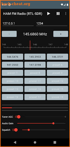 HAM FM Radio (RTL-SDR) screenshot