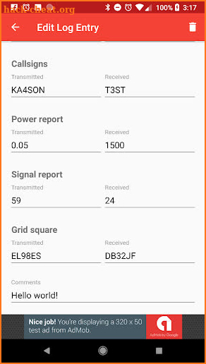 Ham Radio Logger screenshot